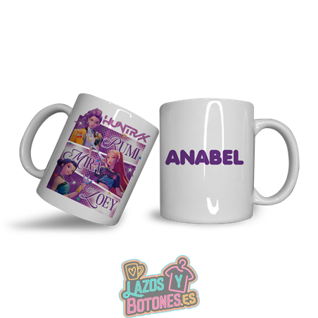 Taza personalizada – Mod. Huntrix Names Purple