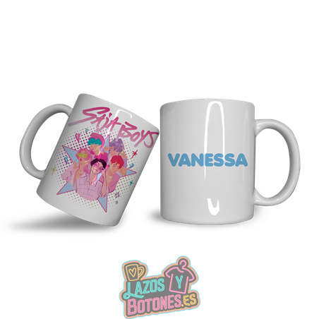 Taza personalizada – Mod. Sajaboys Star Pink