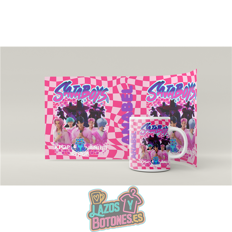 Taza personalizada – Mod. Sajaboys Demon Hunters