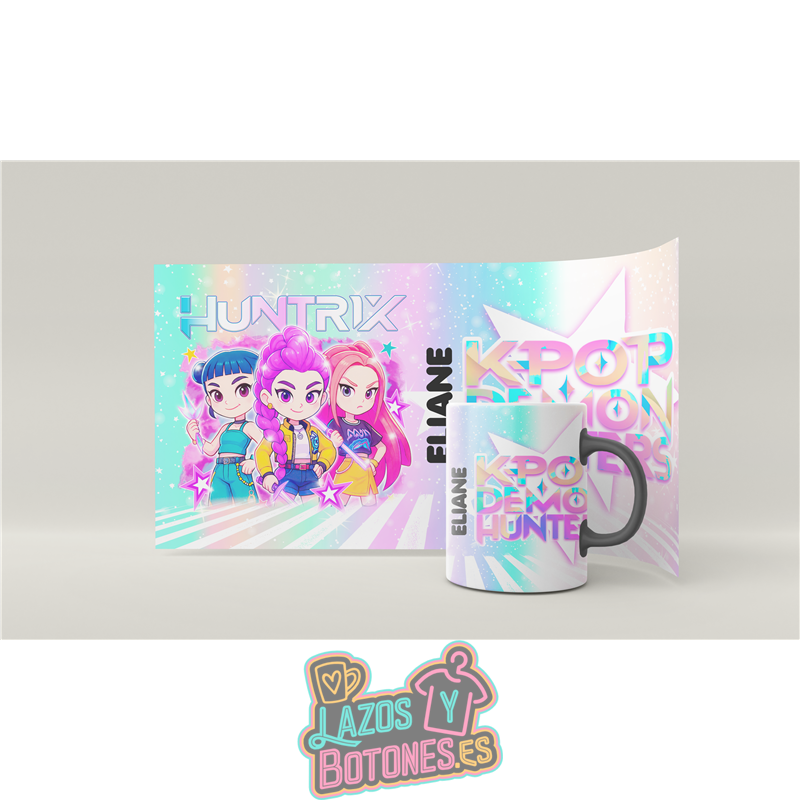 Taza personalizada – Mod. Huntrix Girls Chibi Pastel