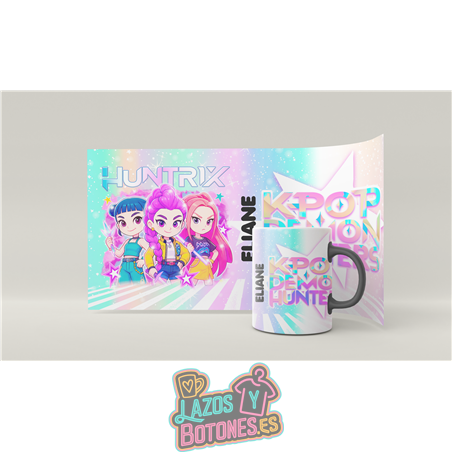 Taza personalizada – Mod. Huntrix Girls Chibi Pastel