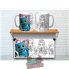 Taza Personalizada – Mod. Huntrix para Colorear (Modelo D)