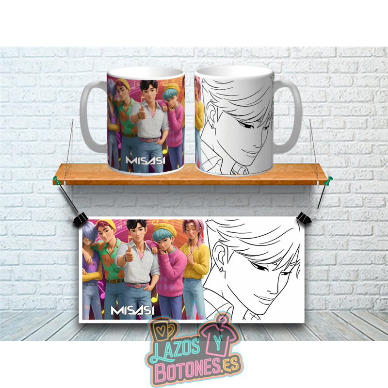 Taza Personalizada – Mod. Huntrix para Colorear (Modelo F)