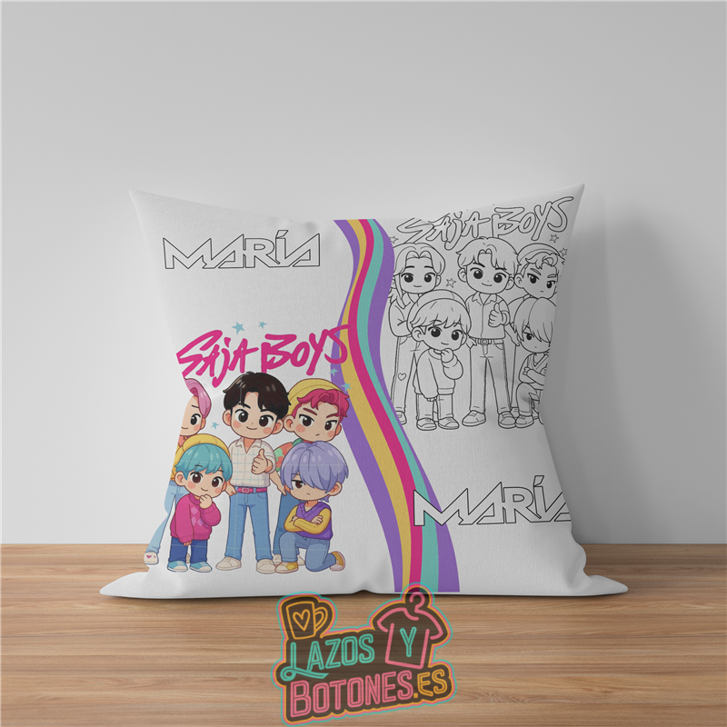 Cojín para colorear – Mod. Saja Boys Chibi