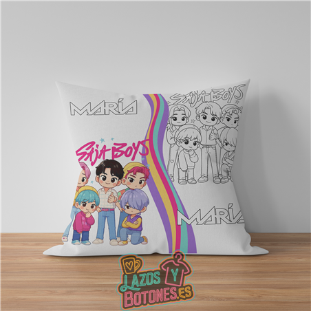 Cojín para colorear – Mod. Saja Boys Chibi