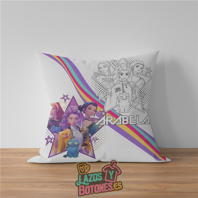 Cojín para colorear – Mod. Huntrix Neon Star