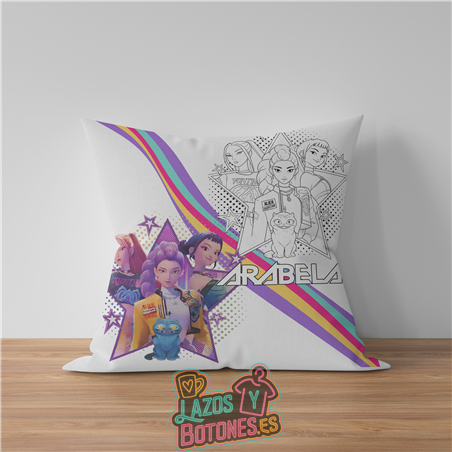 Cojín para colorear – Mod. Huntrix Neon Star