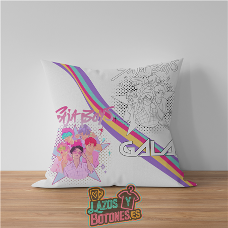 Cojín para colorear – Mod. Saja Boys Rainbow Line