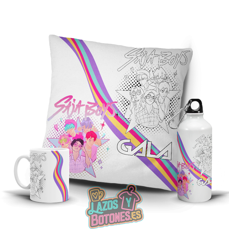 Pack K-pop para colorear – Mod. Saja Boys Rainbow