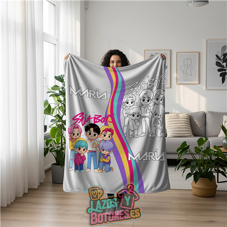 ???? Manta para Colorear – Mod. Saja Boys