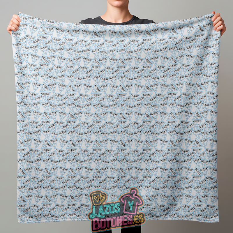 Manta Polar – Mod. Guess Azul bebé