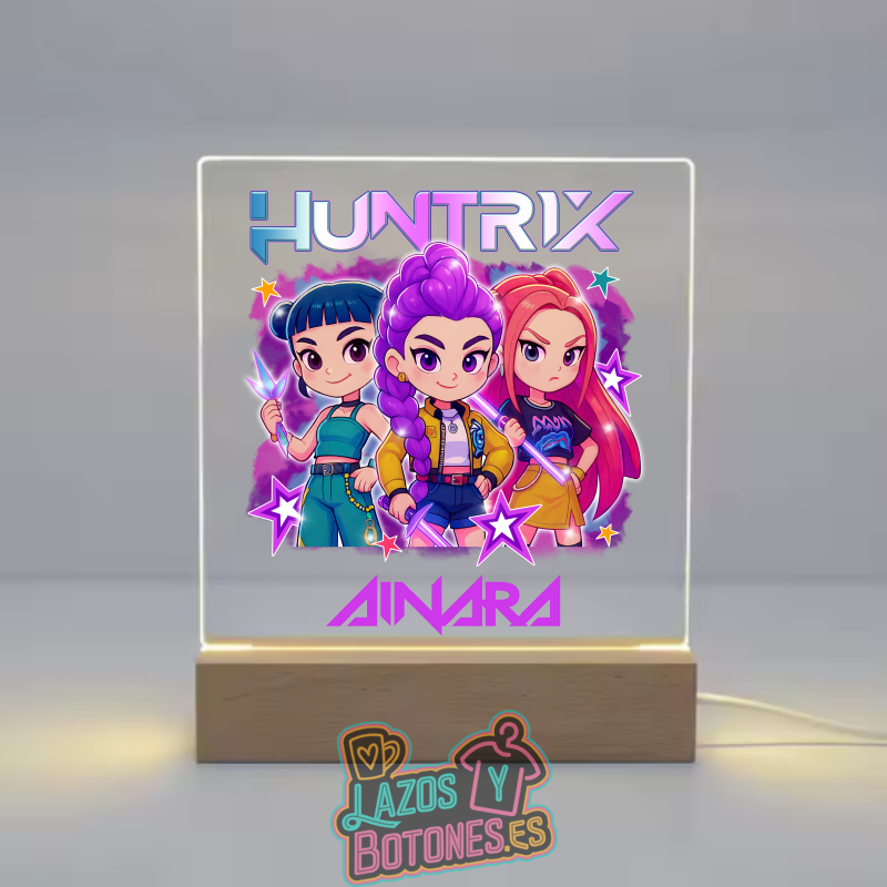 Lámpara LED Acrílica – Mod. Huntrix Chibi