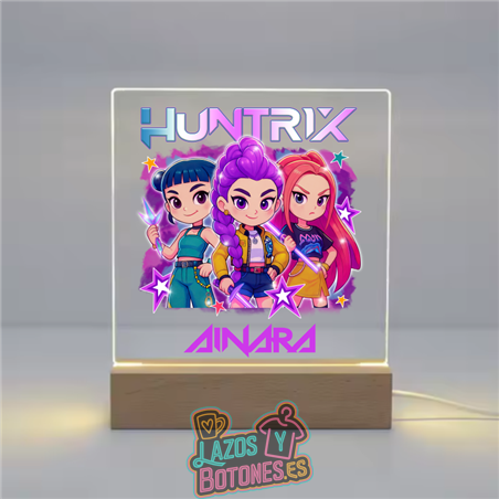 Lámpara LED Acrílica – Mod. Huntrix Chibi