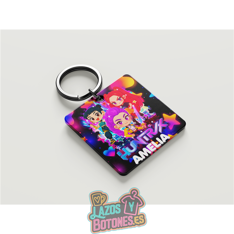 Llavero personalizado – Huntrix Chibi Stars