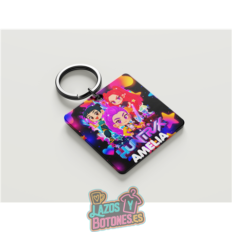 Llavero personalizado – Huntrix Chibi Stars
