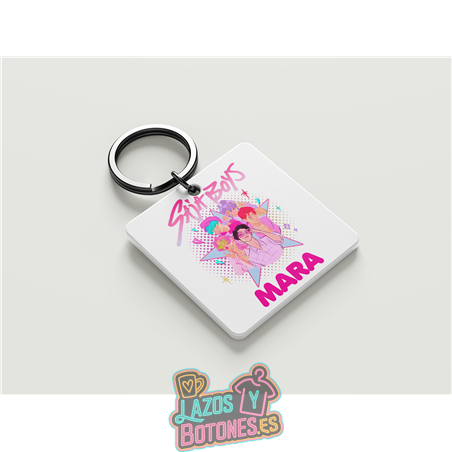 Llavero personalizado – Saja Boys White Star