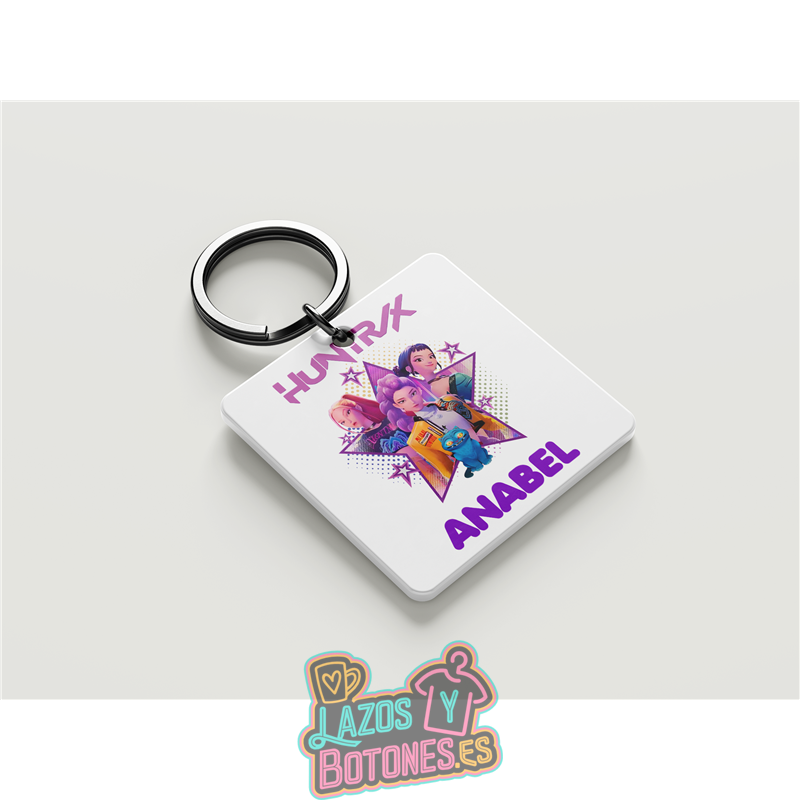 Llavero personalizado – Huntrix Purple Star
