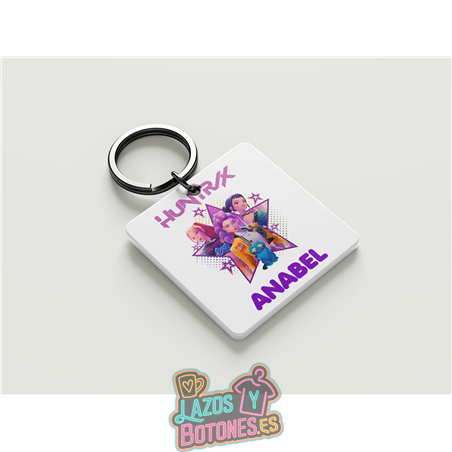 Llavero personalizado – Huntrix Purple Star
