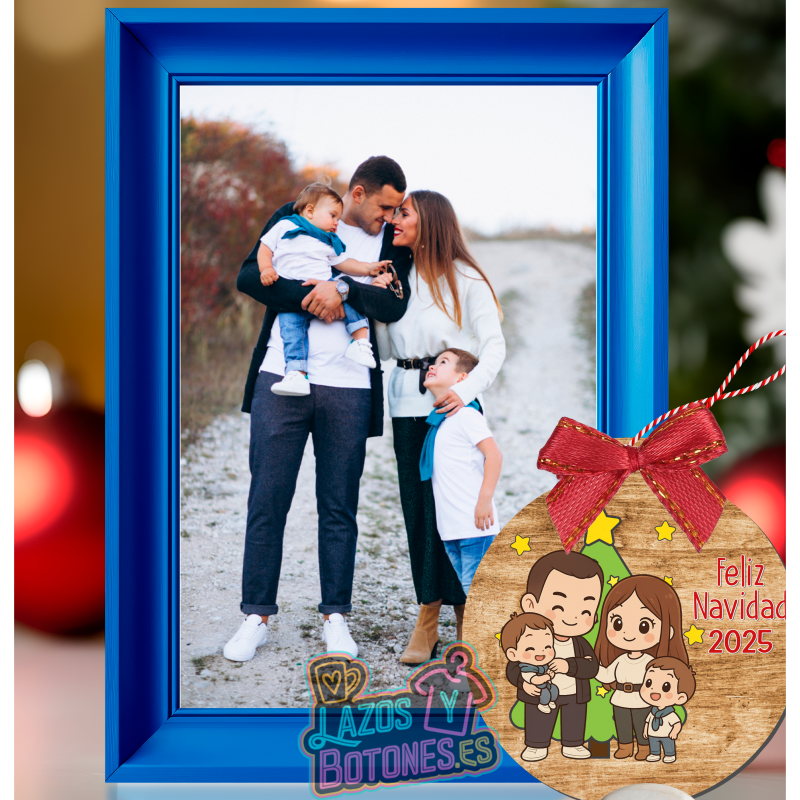 Bola de Navidad - Mod. Chibi Familiar