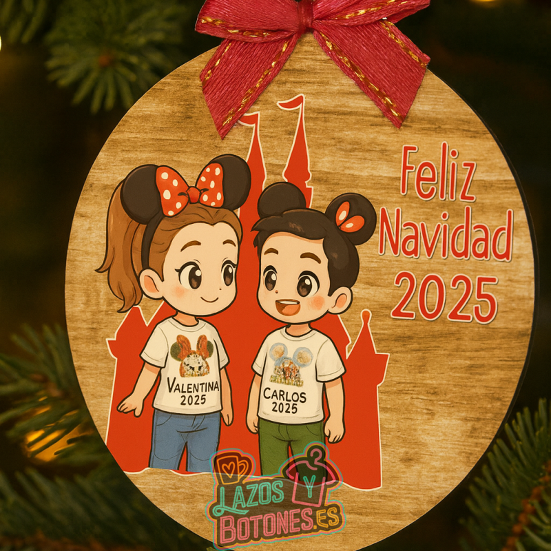 Bola de Navidad - Mod. Chibi Familiar