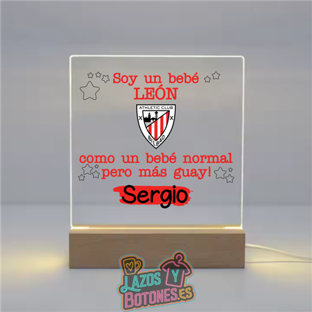 Lámpara LED Acrílica – Mod. Athletic Club Bebé León