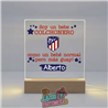 Lámpara LED Acrílica – Mod. Atleti Bebé Colchonero
