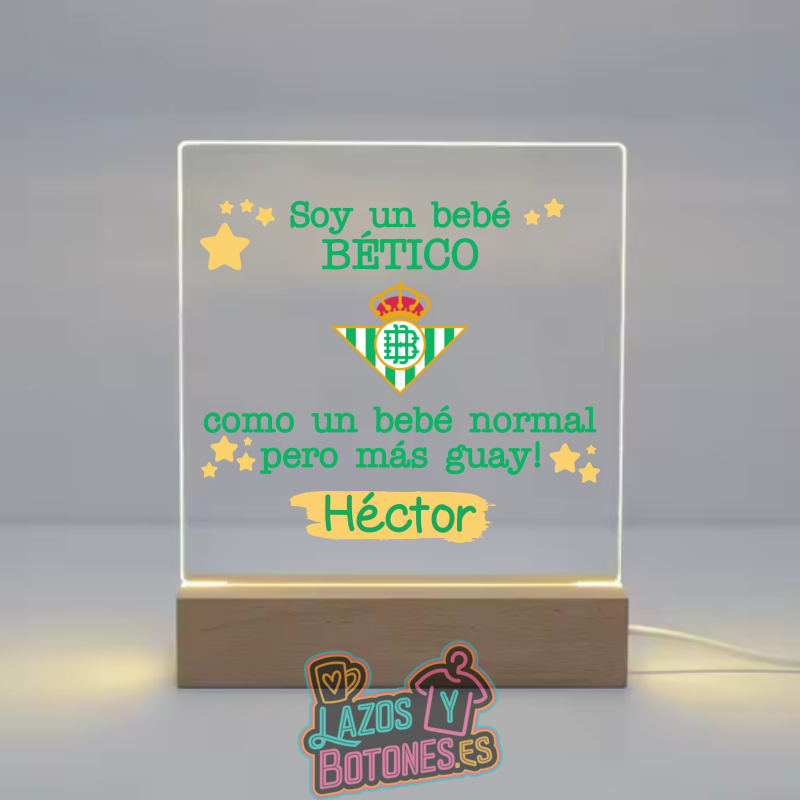 Lámpara LED Acrílica – Mod. Betis Bebé Bético
