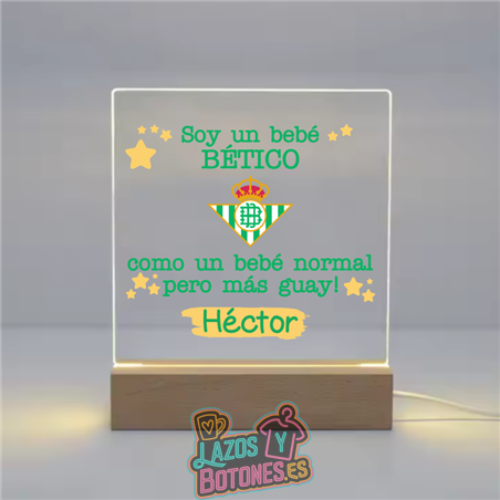 Lámpara LED Acrílica – Mod. Betis Bebé Bético
