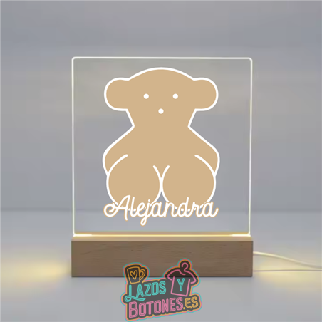 Lámpara LED Acrílica – Mod. Osito Camel 