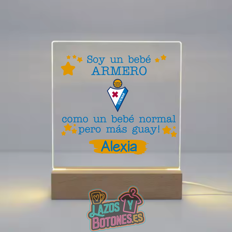 Lámpara LED Acrílica – Mod. Eibar Bebé Armero
