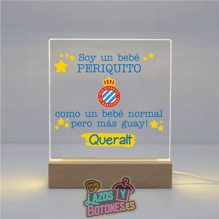 Lámpara LED Acrílica – Mod. Espanyol Bebé Periquito
