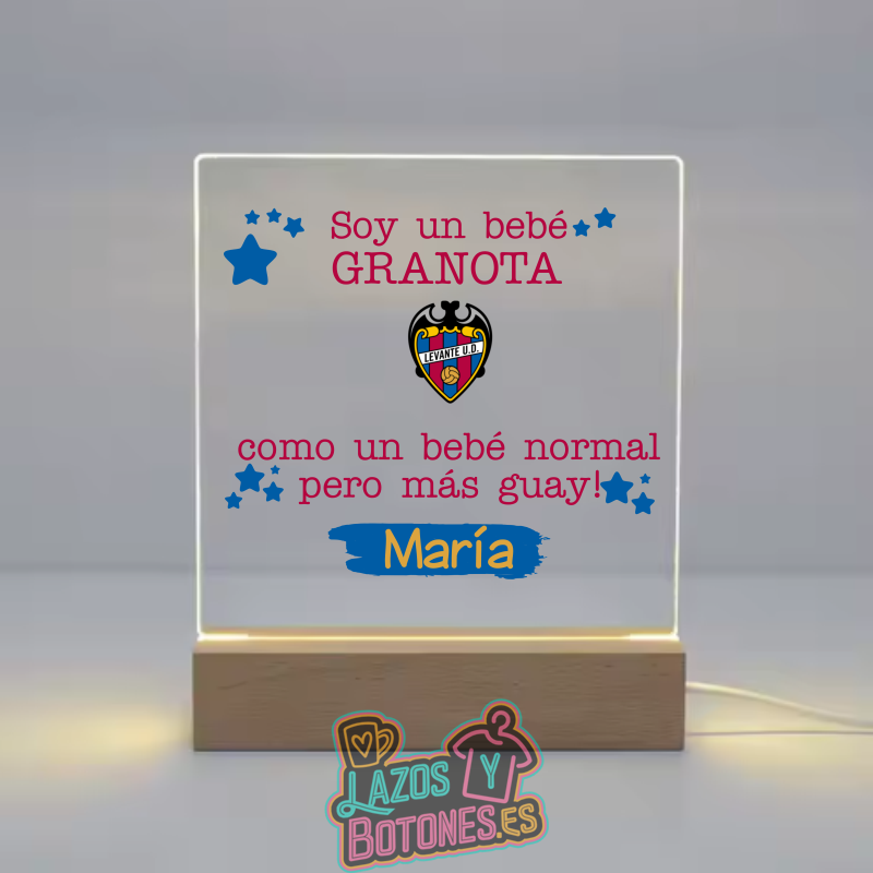 Lámpara LED Acrílica – Mod. Levante Bebé Granota
