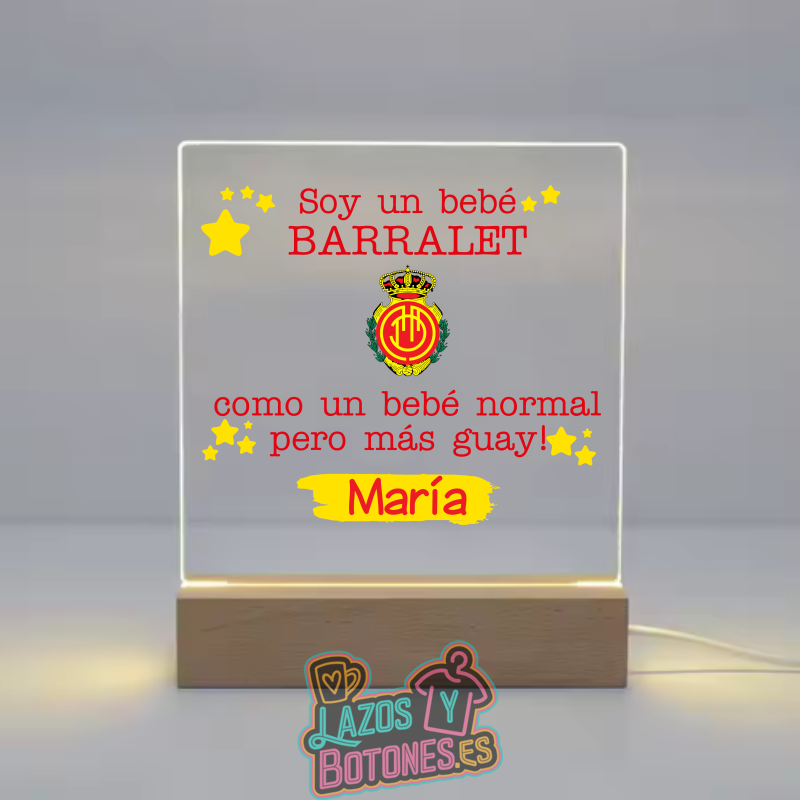 Lámpara LED Acrílica – Mod. Mallorca Bebé Barralet

