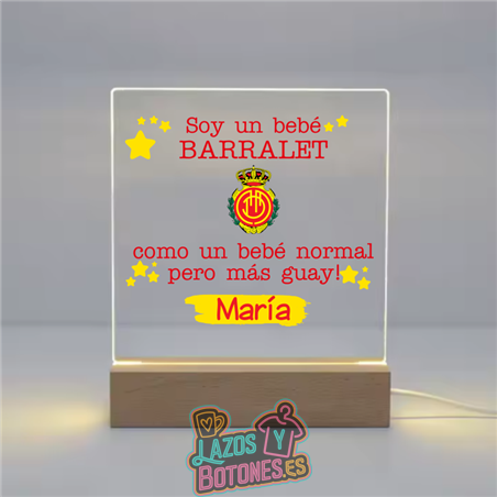 Lámpara LED Acrílica – Mod. Mallorca Bebé Barralet
