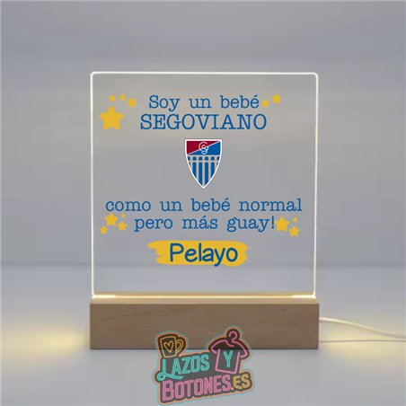 Lámpara LED Acrílica – Mod. Segoviana Bebé Segoviano
