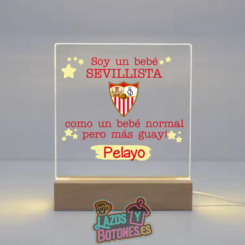 Lámpara LED Acrílica – Mod. Sevilla Bebé Sevillista

