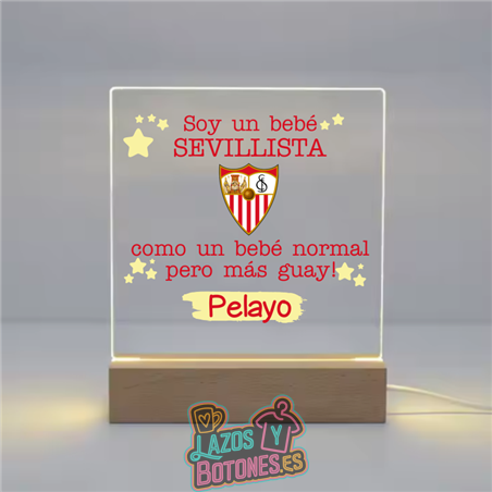 Lámpara LED Acrílica – Mod. Sevilla Bebé Sevillista

