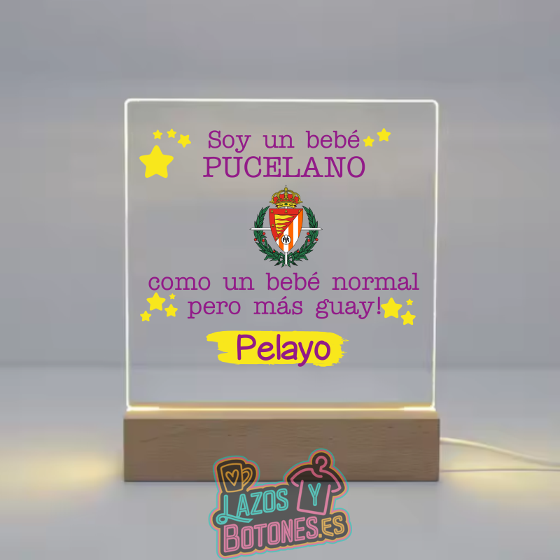 Lámpara LED Acrílica – Mod. Valladolid Bebé Pucelano
