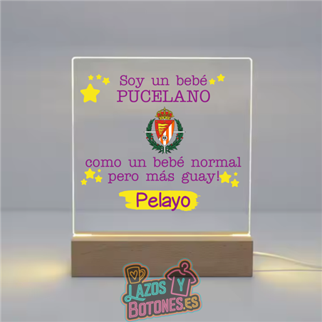 Lámpara LED Acrílica – Mod. Valladolid Bebé Pucelano
