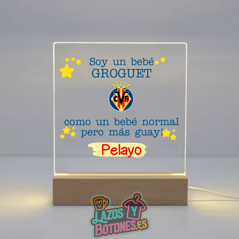 Lámpara LED Acrílica – Mod. Villarreal Bebé Groguet
