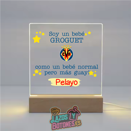 Lámpara LED Acrílica – Mod. Villarreal Bebé Groguet
