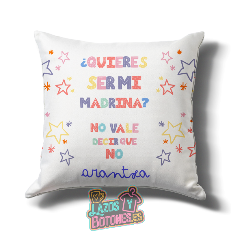 Cojín – Mod. Madrina “¿Quieres ser mi madrina?”