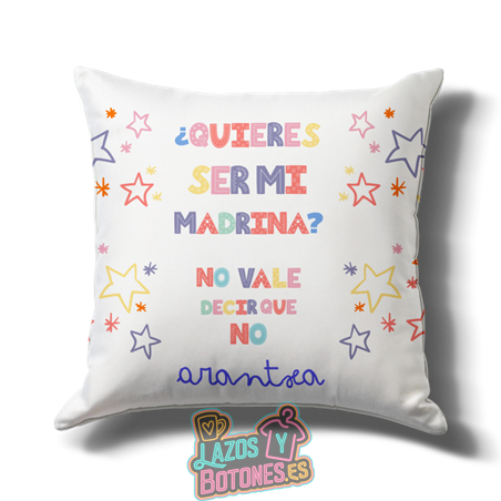 Cojín – Mod. Madrina “¿Quieres ser mi madrina?”