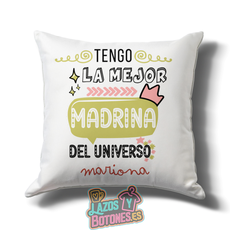 Cojín – Mod. Madrina “La mejor madrina del universo”