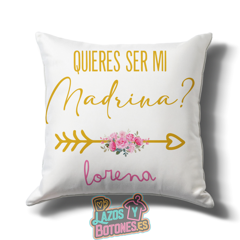 Cojín – Mod. Madrina “¿Quieres ser mi madrina?”