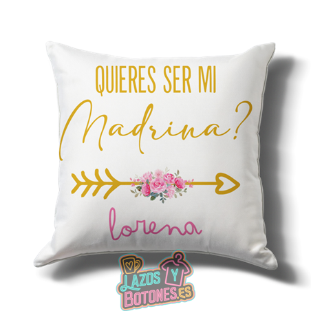 Cojín – Mod. Madrina “¿Quieres ser mi madrina?”