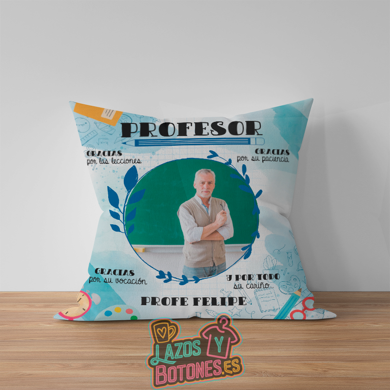 Cojín – Mod. Profesor Foto “Gracias por todo”