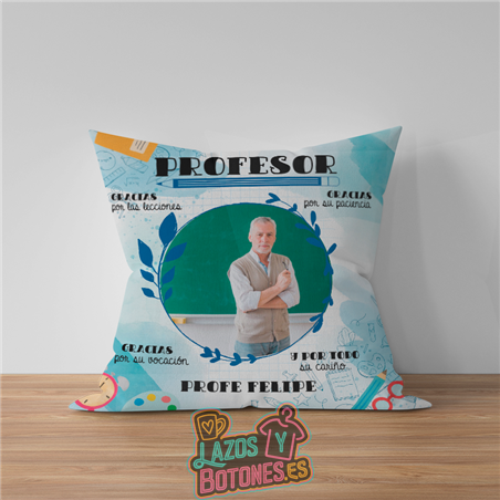 Cojín – Mod. Profesor Foto “Gracias por todo”
