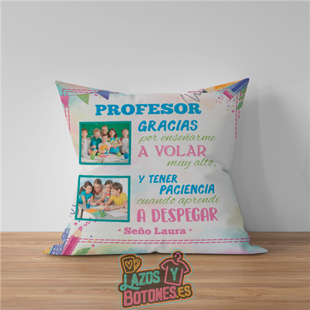 Cojín – Mod. Profe “Gracias por enseñarme a volar”