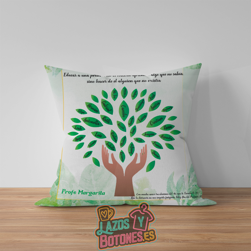 Cojín – Mod. Profesora “Árbol de los alumnos”